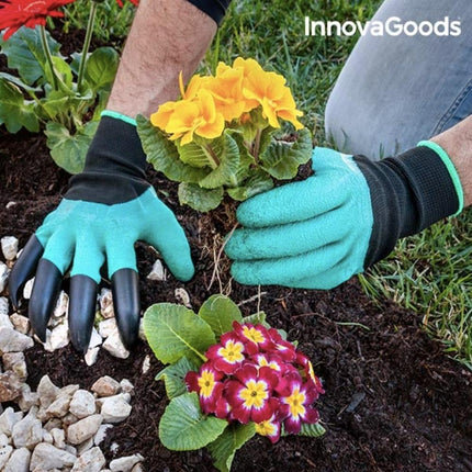 InnovaGoods Γάντια Εργασίας Κηπουρικής με Νύχια για Σκάψιμο V0100991