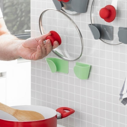 Σετ από 3 Συγκολλητικά Στηρίγματα για Καπάκια Κουζίνας Smarack – InnovaGoods
