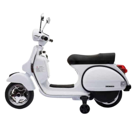 VESPA® Ηλεκτροκίνητη Παιδική Μηχανή 12V, 4.5Ah Ride-On με Αυθεντικό Ιταλικό Στυλ σε Άσπρο Χρώμα, 3+ Ετών