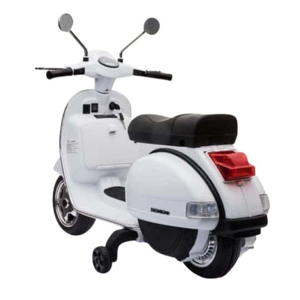 VESPA® Ηλεκτροκίνητη Παιδική Μηχανή 12V, 4.5Ah Ride-On με Αυθεντικό Ιταλικό Στυλ σε Άσπρο Χρώμα, 3+ Ετών