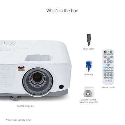 ViewSonic Projector XGA 4000 ANSI Lumens με Τεχνολογία DLP PA503X
