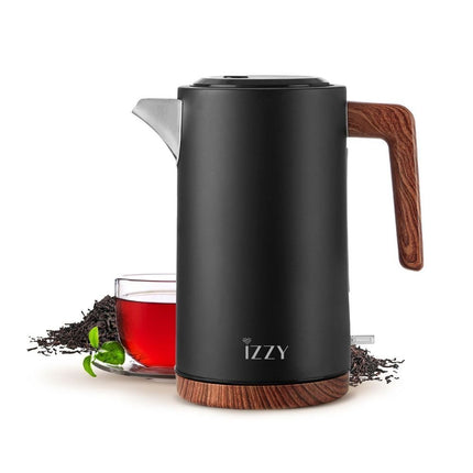 IZZY Βραστήρας 1.7Lt 2200W Wooden  Μαύρος