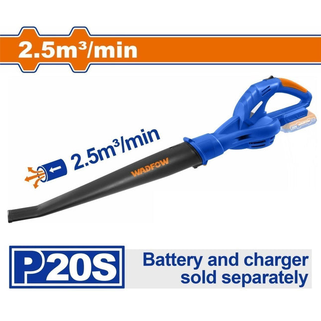 WADFOW Φυσητήρας 20V με Μέγιστη Ταχύτητα Αέρα 210 km/h, Χωρίς Μπαταρία & Φορτιστή (WBL1525)