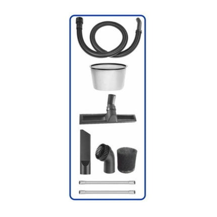 WADFOW Επαγγελματική Σκούπα Υγρών & Στερεών 90L 3x1200W με Ανοξείδωτο Κάδο WVR5A90