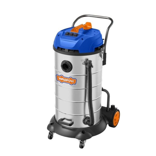 WADFOW Επαγγελματική Σκούπα Υγρών & Στερεών 90L 3x1200W με Ανοξείδωτο Κάδο WVR5A90