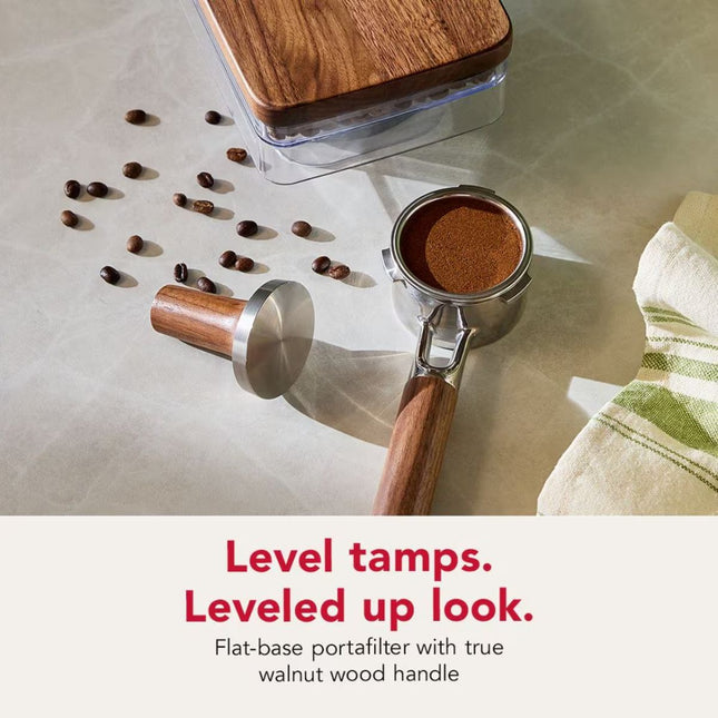 KitchenAid Σετ Αξεσουάρ Espresso από Ξύλο Καρυδιάς με Portafilter και Tamper KESWAS