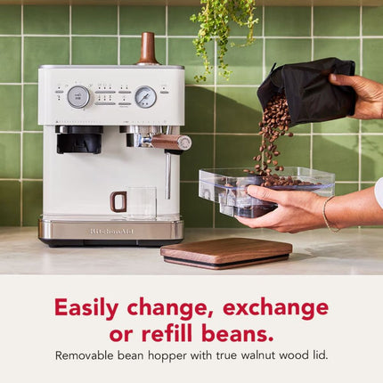 KitchenAid Σετ Αξεσουάρ Espresso από Ξύλο Καρυδιάς με Portafilter και Tamper KESWAS