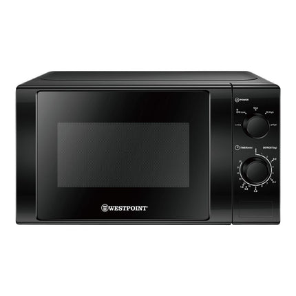 WESTPOINT Φούρνος Μικροκυμάτων 20L 700W με Μηχανικό Χειρισμό, Λειτουργία Απόψυξης & 5 Επίπεδα Ισχύος Μαύρο WMS2024