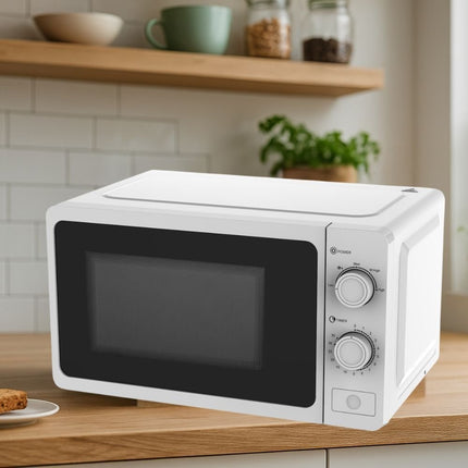 WILSON Φούρνος Μικροκυμάτων 20L 700W με 5 Ρυθμιζόμενα Επίπεδα & Λειτουργία Απόψυξης Άσπρο