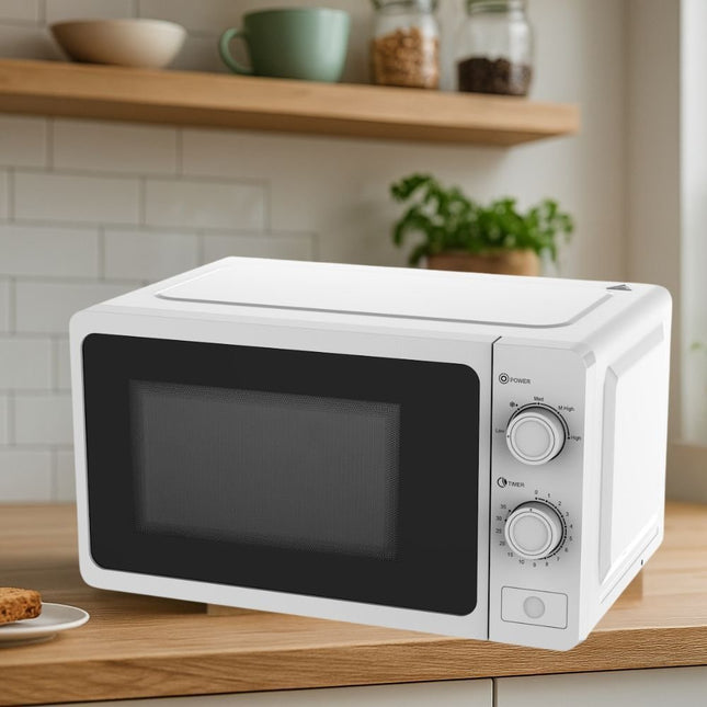 WILSON Φούρνος Μικροκυμάτων 20L 700W με 5 Ρυθμιζόμενα Επίπεδα & Λειτουργία Απόψυξης Άσπρο