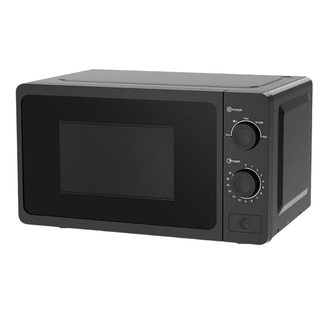 WILSON Φούρνος Μικροκυμάτων 20L 700W με 5 Ρυθμιζόμενα Επίπεδα & Λειτουργία Απόψυξης Μαύρο