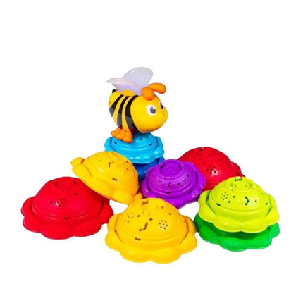 WINFUN Παιχνίδι Στοίβαξης Ηλίανθων με Μελισσούλα που Αλλάζει Χρώμα