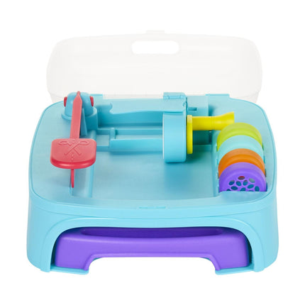 Wonder Factory Creation Station Playset Εργαστήριο Πλαστελίνης με 3 Βαζάκια Never Dry Dough, Σφραγίδες & Εργαλεία Δημιουργίας 595090-EUC, 3+ Ετών