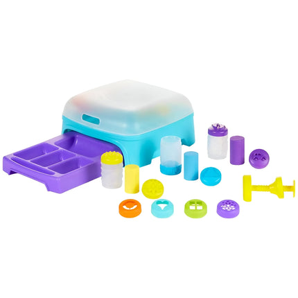 Wonder Factory Creation Station Playset Εργαστήριο Πλαστελίνης με 3 Βαζάκια Never Dry Dough, Σφραγίδες & Εργαλεία Δημιουργίας 595090-EUC, 3+ Ετών