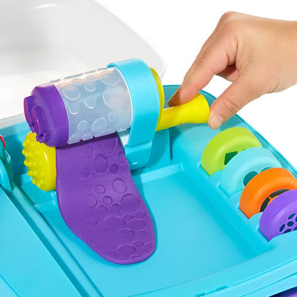 Wonder Factory Creation Station Playset Εργαστήριο Πλαστελίνης με 3 Βαζάκια Never Dry Dough, Σφραγίδες & Εργαλεία Δημιουργίας 595090-EUC, 3+ Ετών