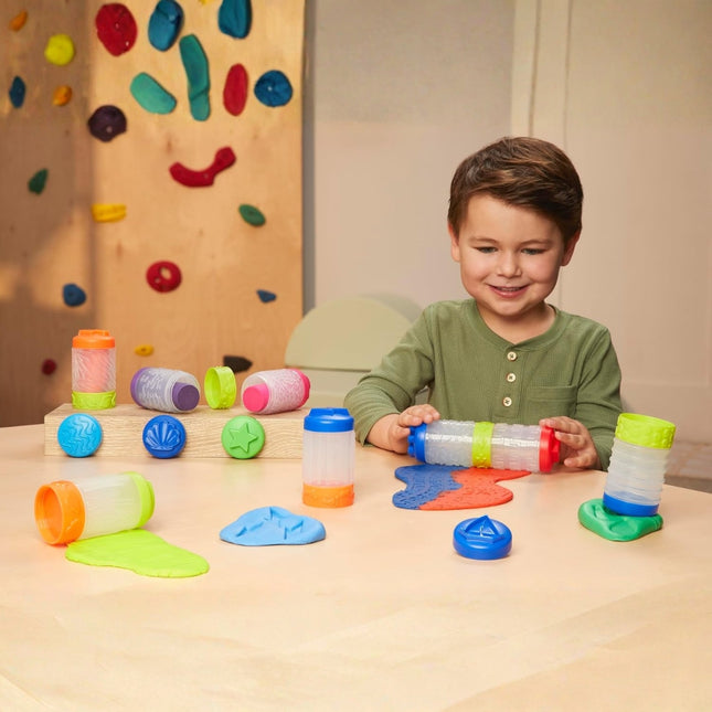 Wonder Factory Never Dry Mega Set Μεγάλο Σετ Πλαστελίνης με 8 Σωληνάρια, 12 Σφραγίδες & 6 Εργαλεία Δημιουργίας 595137-EUC, 3+ Ετών