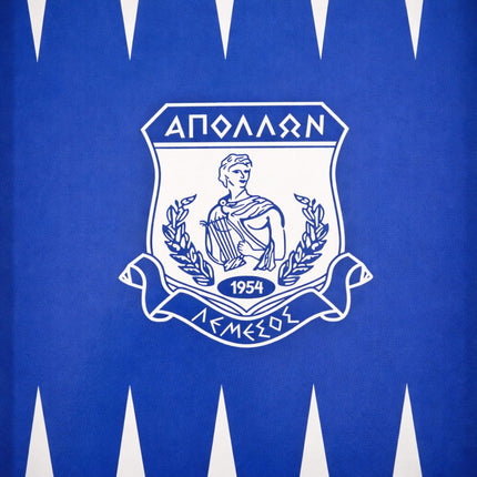 Ξύλινο Τάβλι Απόλλων 47cm με Ζάρια και Πούλια Μπλε/ Άσπρο