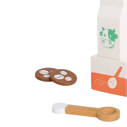 Tooky Toy Ξύλινο Σετ Καφετιέρας για Μικρούς Barista 7 Τεμάχια TF841 3+ Ετών