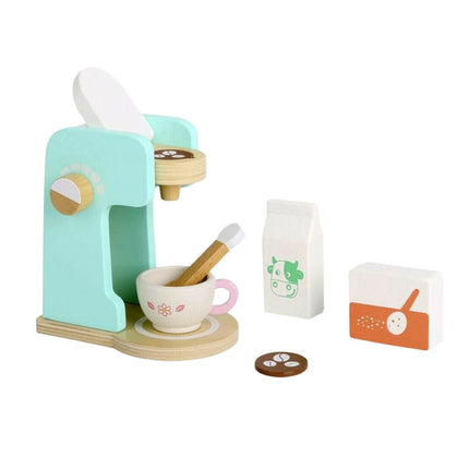 Tooky Toy Ξύλινο Σετ Καφετιέρας για Μικρούς Barista 7 Τεμάχια TF841 3+ Ετών