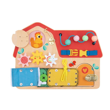Tooky Toy Ξύλινο Πολυμορφικό Εκπαιδευτικό Σπίτι Δραστηριοτήτων 36+ Μηνών