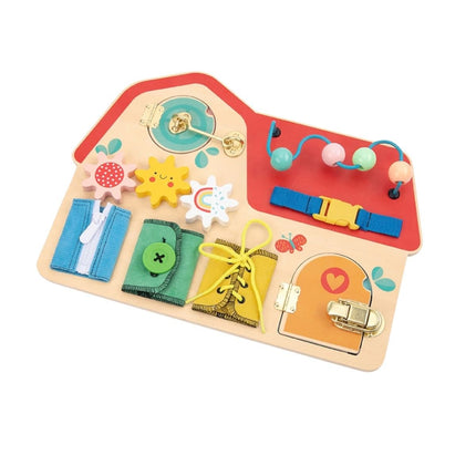 Tooky Toy Ξύλινο Πολυμορφικό Εκπαιδευτικό Σπίτι Δραστηριοτήτων 36+ Μηνών
