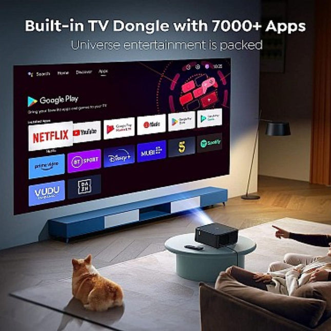 Yaber K2s Φορητός Projector Full HD με WiFi 6, NFC Screencast, Ήχο JBL & Alexa